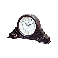 temkin horloge de cheminée, horloge de bureau antique, mouvement à quartz moderne, balayage continu, adaptée pour cheminée/bureau, décoration de salon