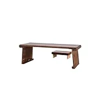 grfit table basse table de sol en bois avec meubles anciens de chine, chaise for chambre d'amis asiatique, table à thé traditionnelle orientale en bois table de salon (size : table and bench)