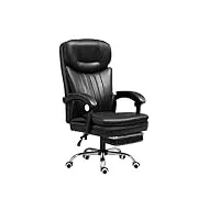 chaise de bureau ergonomique, chaise de bureau en cuir véritable, chaise de bureau confortable, couche supérieure d'ordinateur, cuir de vache/cuir de cheval, chaise pivotante ergonomique à réglage de