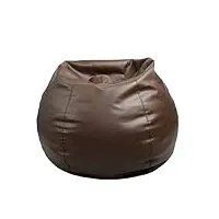 silted grand petit canapé paresseux en cuir couvre chaises sans remplissage lin tissu chaise longue siège pouf pouf puff canapé tatami salon (couleur : rosso, taille : 100)