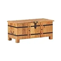 talcus home furniture coffre de jardin en bois d'acacia massif 90 x 40 x 40 cm