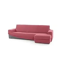 sofaskins® super stretch chaise longue cover, short arm sofa cover housse de canapé droite, respirante, confortable et durable, dimensions (210-340 cm), couleur clear fuxia