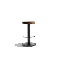 yokima chaise de bar minimaliste moderne en bois massif et fer, tabouret haut pour la maison, chaise de bar créative, tabouret haut, tabouret de comptoir, silla de bar (75 cm)