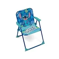 arditex wd16135 chaise pliante avec accoudoirs de 38 x 32 x 53 cm de disney-lilo & stitch