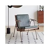 fauteuil de campagne - fauteuil d'appoint rétro en fer - canapé simple - chaise moderne du milieu du siècle - chaise de loisirs pour balcon - fauteuil nostalgique pour salon, ferme,