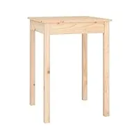 vidaxl table à manger table de comptoir cuisine table de salle à manger meuble de restaurant intérieur 55x55x75 cm bois massif de pin