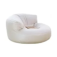 fokai iazy sofa eyhlkm pouf en cuir ensemble de canapé housse sans remplissage simple paresseux canapé chaise inclinable repose-pieds tabouret siège au sol coin tatami pouf