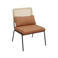 svita svea fauteuil de salon en rotin style rétro intérieur vintage scandinave moderne salon salle de lecture salle d'attente marron