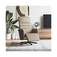 fauteuil de massage inclinable, fauteuil de relaxation électrique fauteuil de salon relax fauteuil inclinable de massage repose-pieds cappuccino