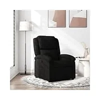 fauteuil de relaxation inclinable, fauteuil de salon relax fauteuil tv fauteuil inclinable noir tissu