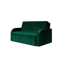 canapé innovant avec fonction de couchage sofa avec coffre de rangement fauteuil convertible meubles de salon design élégant, chambre d'adolescent - 141x90x104cm - montana 120 (vert foncé - kronos 19)