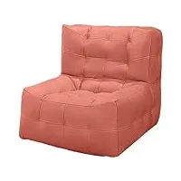 yaxansih chaise au coin du feu, canapé de sol paresseux, fauteuil pouf d'angle pour adultes, canapé tatami, chaise d'angle pour salon, chambre à coucher, salon, bureau, orange
