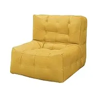 yaxansih pouf poire paresseux, canapé sans accoudoirs, chaise au coin du feu, chaise confortable, remplissage de particules eps, canapé paresseux, jaune