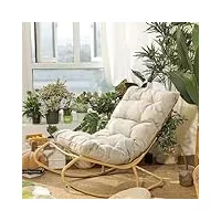fauteuil à bascule rétro avec assise rembourrée – dossier haut – revêtement en tissu – idéal pour chambre à coucher, chambre d'enfant, salon – meuble de style vintage