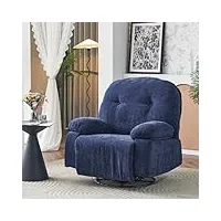 merax fauteuil pivotant à 360° - fauteuil de télévision - fauteuil de cinéma - fauteuil de relaxation avec massage thermique - fauteuil de salon