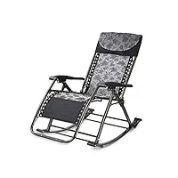 chaise fauteuil inclinable pliant chaise à bascule multifonction chaise de sagesse chaise de santé fauteuil inclinable à la maison bureau sieste artefact balançoire pliante salon chambre à coucher dou