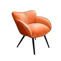 kitcissl siege bureau ergonomique fauteuil salon chaise de bureau confortable, chaise de bureau fauteuil de jardin réglable lazy susan pour personnes Âgées chaise avec repose-pieds (color : orange)