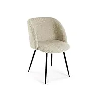 versa fauteuil blanc métal 57,5 x 83,5 x 53 cm