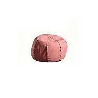 tabker canapé bean bag chair with filling corner seat lazy beanbag sofa pouf salon ottoman puff relax lounge couch bedroom floor (color : begonia red)