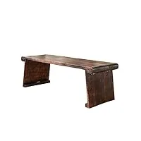 garcan table basse en bois massif de paulownia de style japonais, petite table de salle à manger pliante, table d'art, table à thé avec pieds pliants, pour petits appartements, table pli