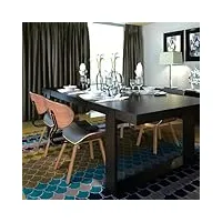 arkem chaises à manger lot de 4 bois courbé et similicuir,chaises de salle À manger,chaise de cuisine,chaises de salle À manger moderne