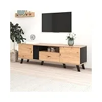 merax meuble tv bas en bois - 170 x 40 x 50 cm