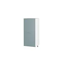 vicco armoire haute universelle r-line, bleu-gris/blanc, 60 cm avec étagères ouvertes, et porte