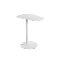 haku möbel table d'appoint, metal, blanc, p 38 x l 53 x h 60 cm