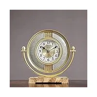 horloge de cheminée, horloge de table, chevet vintage, horloges décoratives pour la maison, horloge de salon, horloge de cheminée pour salon, chambre à coucher, bureau (b 12 pouces)