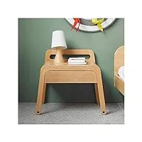 pejlhk table d'appoint table de chevet pour enfants en bois massif de style japonais hêtre nordique casier de rangement économique simple meubles de chambre à coucher