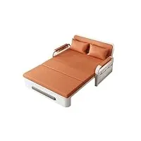 bsdpnarhz pause déjeuner canapé pliant chaise canapé lit personne seule avec roulettes amovibles(orange color,0.82cm)