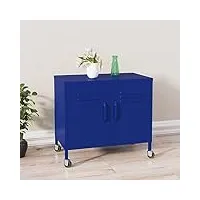 zeyuan armoire de rangement bleu marine 60x35x56 cm acier,armoire de rangement,meuble de rangement,armoire de rangement salon,armoire de rangement,meuble de rangement,armoire de rangement salon