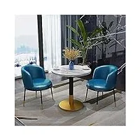 ensemble table table de salle à manger ensemble de deux pièces de tables et de chaises dans une décoration de salon de style minimaliste nordique moderne, tables et chaises circulaires, combinées avec