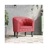 générique fauteuil cabriolet rouge bordeaux similicuirmeubles,fauteuils et chaises,fauteuils