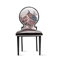 mahnfeid chaise de salle à manger confortable 2 pièces en cuir nouvelle chaise de salle à manger chinoise avec pieds en fer forgé en métal pour la maison salon cuisine chaises de salle à manger prem