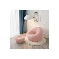 pekji mignon doux pouf chaise avec remplissage salon paresseux canapé chambre chaise longue avec repose-pieds balcon chaise de sol tatami