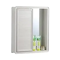 armoires à miroir armoire de rangement cosmétique de chambre à coucher de salle de bains murale avec miroir armoire murale de salle de bain étanche à l'humidité avec conception de
