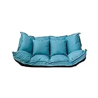 canapé paresseux réglable à 42 positions canapé-lit 160 x 112 cm matelas de sol pour salon chambre à coucher (couleur : vert)