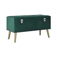 générique banc avec compartiment de rangement 80 cm vert velours,meubles,bancs,bancs coffres,9.85 kg,vert,329929