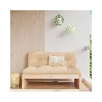 rantry canapé central, 120 x 80 cm, en bois de pin massif, modulaire, canapé de salon, meuble de jardin, fauteuil de jardin, canapé de salon, meuble de jardin