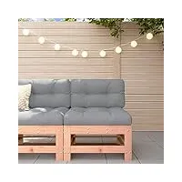 rantry canapé central avec coussin en bois massif de pin douglas - canapé de jardin modulaire - canapé de salon - canapé simple - fauteuil de jardin - salon de jardin - terrasse