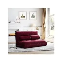 lazy sofa adjustable folding futon sofa with two pillows,canapé de salon