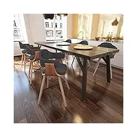 générique chaises à manger lot de 6 gris foncé bois courbé et tissumeubles,fauteuils et chaises,chaises de cuisine