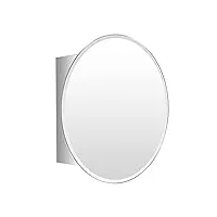 armoire de toilette ovale armoire à pharmacie de salle de bain avec miroir armoire de toilette en acier inoxydable portes gauche et droite en option