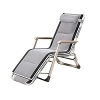 chaise longue réglable zéro gravité, chaise inclinable portable, chaise de plage pliante, chaise longue d'extérieur avec coussin