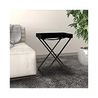 magill tables d'appoint - tables - table pliante noir 48x34x61 cm mdf