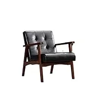 aqqwwer chaises chaise rétro en bois avec accoudoirs chaise design rétro en similicuir et chaise longue en chêne