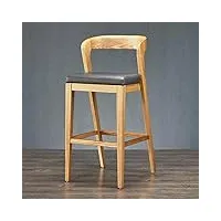 siège en bois massif de dessus de table de chaise de bureau de meubles avec le dossier, tabourets hauts de loisirs en similicuir/c elegant