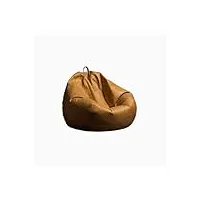 pouf moderne en cuir, canapé avec remplissage, salon, loisirs, chaise longue, grand pouf souple, pouf de sol, tatami