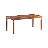 generico larryhot table à manger 180 x 90 x 76 cm en bois massif de sheesham, tables de cuisine et salle à manger, 288115